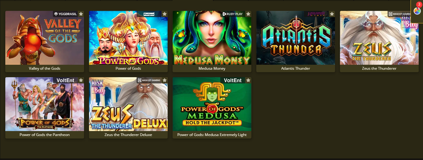 Витрина «Приключения Одиссея» на сайте Ель Слотс: тематическая подборка игр и быстрый запуск